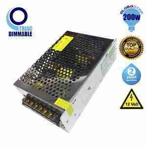 Triac LED Dimmable Τροφοδοτικό 200 Watt GloboStar 78563