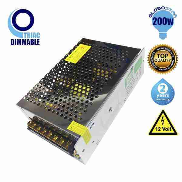 Triac LED Dimmable Τροφοδοτικό 200 Watt GloboStar 78563