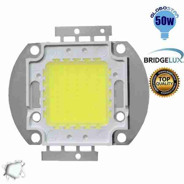 Υψηλής Ισχύος Led 50 Watt Ψυχρό Λευκό BRIDGELUX GloboStar 46302