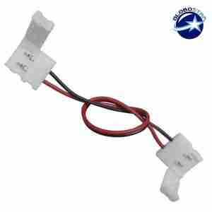 Διπλος Connector 10mm 15cm Για Ταινία LED 7.2 & 14.4 Watt GloboStar 77403