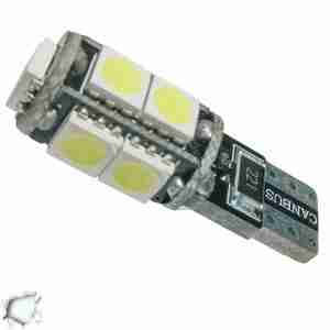 Λαμπτήρας LED T10 Can Bus με 9 SMD 5050 Ψυχρό Λευκό GloboStar 37440