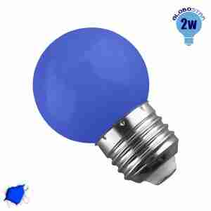 Mini Γλόμπος LED G45 2 Watt Μπλε GloboStar 64006