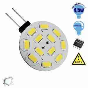 G4 12 smd 5630 Side Pin 8-32 Volt 4.5 Watt DC Ψυχρό Λευκό GloboStar 99372