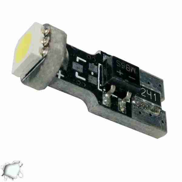 Λαμπτήρας LED T10 Can Bus με 1 SMD 5050 Ψυχρό Λευκό GloboStar 11150