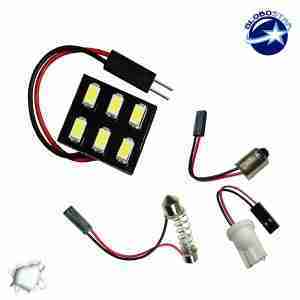 Πλακέτα LED PCB με 6 smd 5630 Ψυχρό Λευκό GloboStar 40150