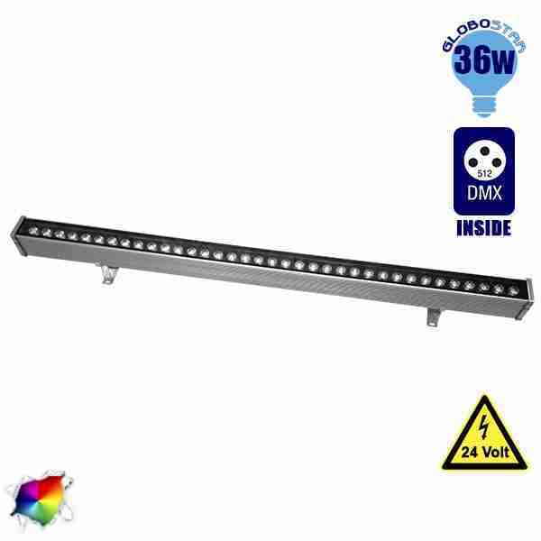 LED Wall Washer 36 Watt 100cm 24v RGB DMX 512 GloboStar 05014