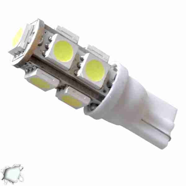 Λαμπτήρας LED T10 με 9 SMD 5050 Ψυχρό Λευκό GloboStar 93440
