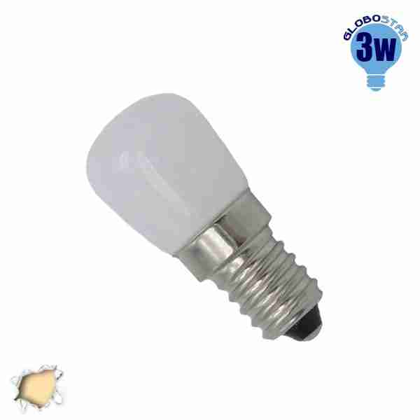 Λαμπάκι LED E14 3 Watt Ψυγείου Θερμό GloboStar 07732