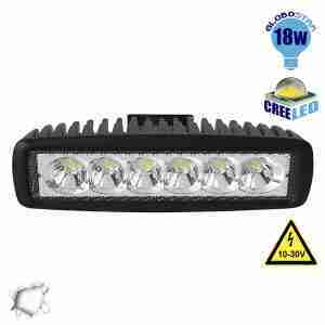 Μπάρα Φωτισμού LED 18 Watt 10-30 Volt DC Ψυχρό Λευκό GloboStar 29998