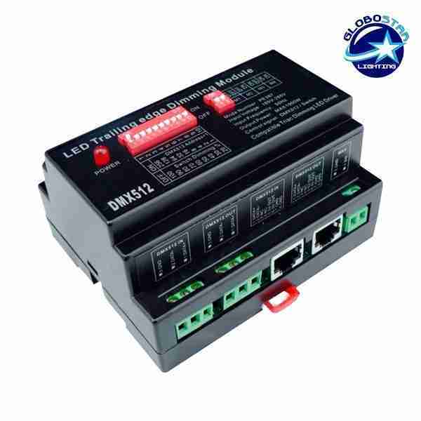 Dimmer Pack Ράγας 800 Watt Trailing Edge για LED Προϊόντα 220 Volt 1 Καναλιού DMX512 GloboStar 50060