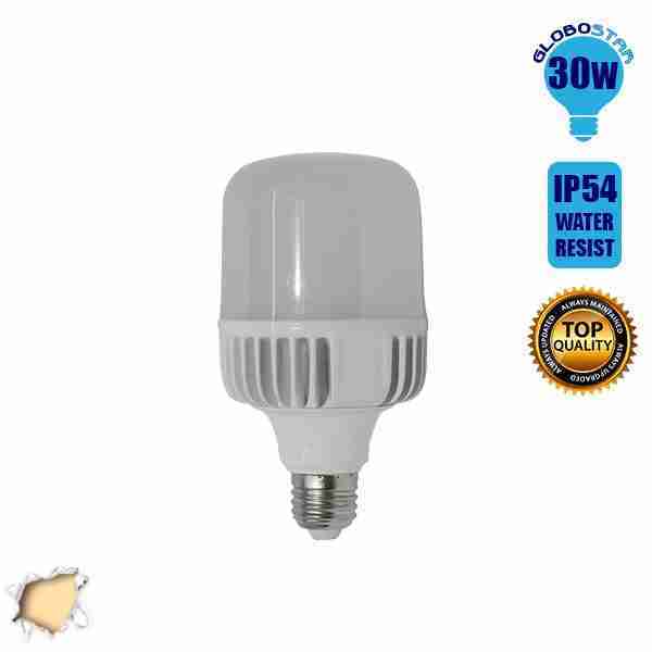 Λαμπτήρας E27 High Bay LED 30 Watt IP54 Θερμό Λευκό 3000k GloboStar 78001