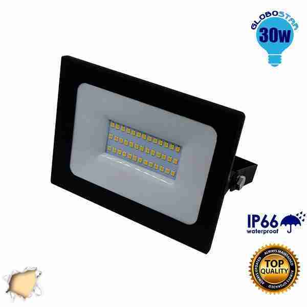Προβολέας LED Slim Pad 30 Watt 230v Θερμό GloboStar 11116