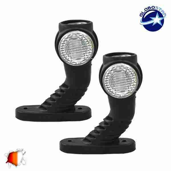 Set Πλευρικά Φώτα Όγκου Φορτηγών IP66 Κέρατο 24 Volt GloboStar 75492