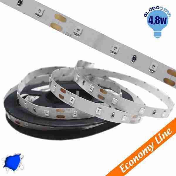 Eco Ταινία LED 4.8 Watt 12 Volt Μπλε IP20 GloboStar 33404