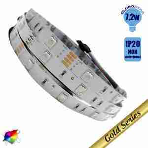 Ταινία LED 7.2 Watt 12 Volt RGB IP20 GloboStar 79840