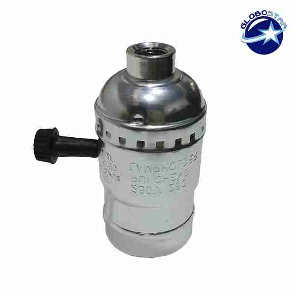 ea54f9 E27 socket metallic silver