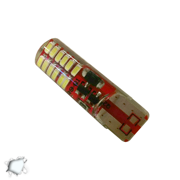 Λαμπτήρας T10 24 SMD Σιλικόνης Ψυχρό Strobe GloboStar 08340