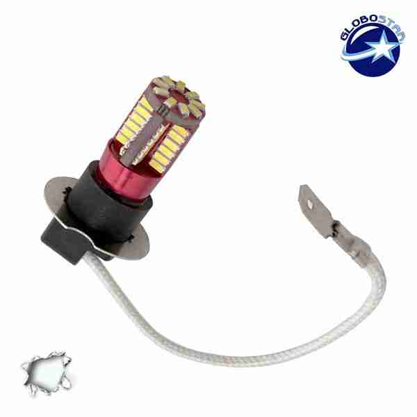 Λαμπτήρας LED H3 Can Bus με 57 SMD 4014 6000k GloboStar 40131