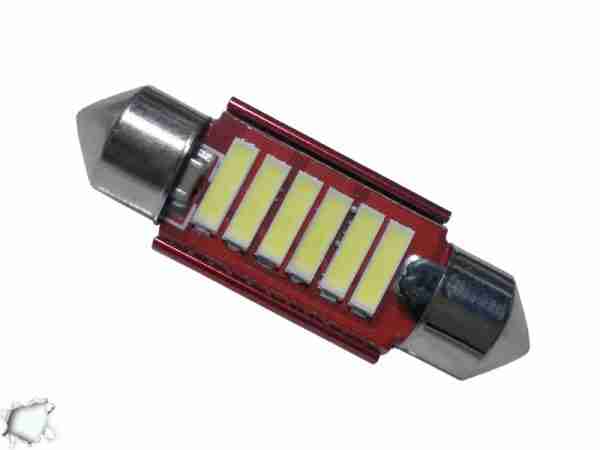 Σωληνωτός LED 36mm 12v Can Bus με 6 SMD 7020 6000k GloboStar 55871