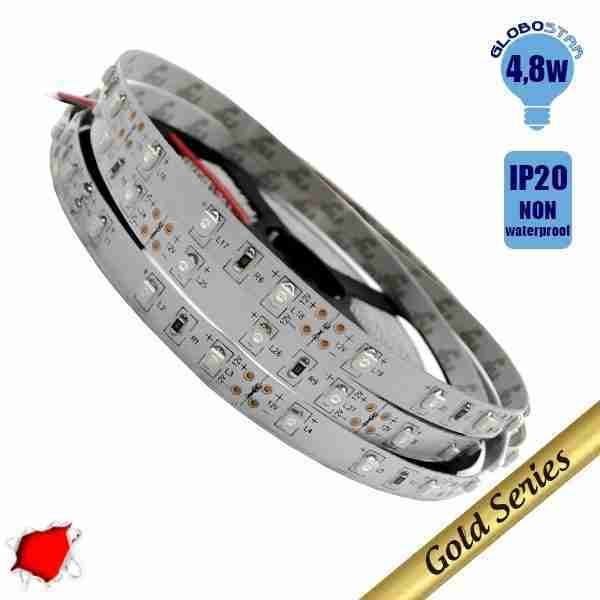 Ταινία LED 4.8 Watt 12 Volt Κόκκινο IP20 GloboStar 04930