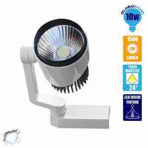 LED Φωτιστικό Spot Ράγας 10 Watt Ψυχρό Λευκό GloboStar 93014