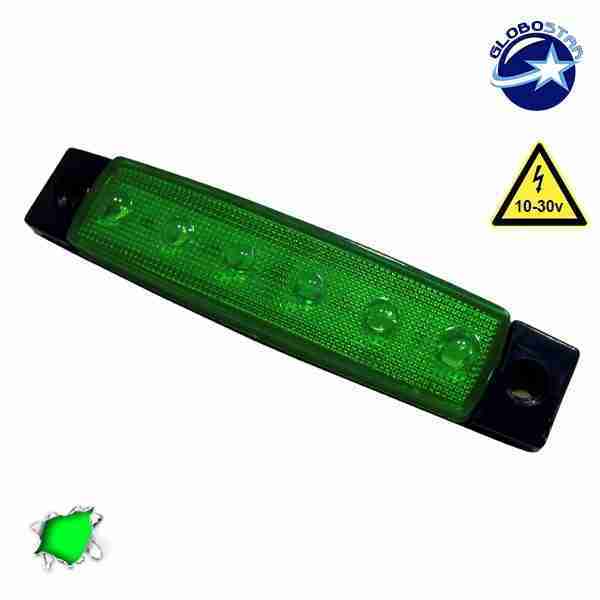 LED Φώτα Όγκου Φορτηγών IP66 Πράσινο GloboStar 77472