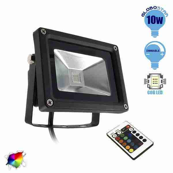 fa7166 globostar RGB floodlight 10w black body