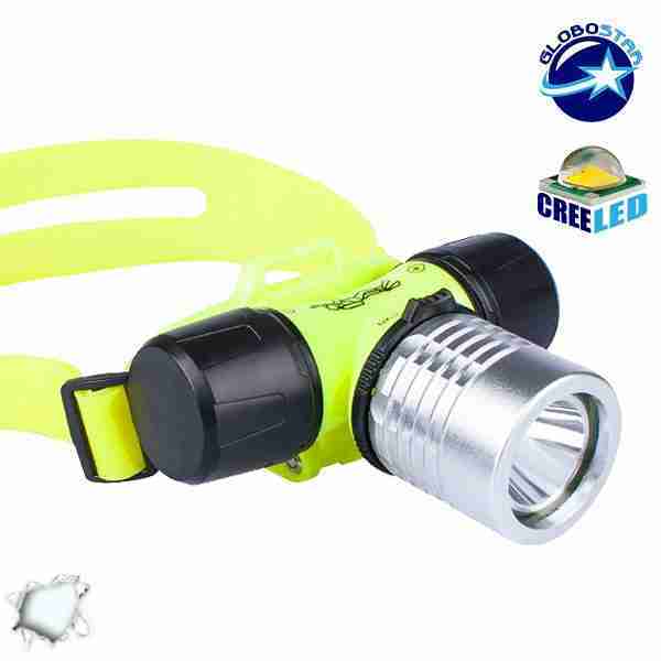 Αδιάβροχος Καταδυτικός Φακός Κεφαλής IP68 3 Watt COB GloboStar 07021