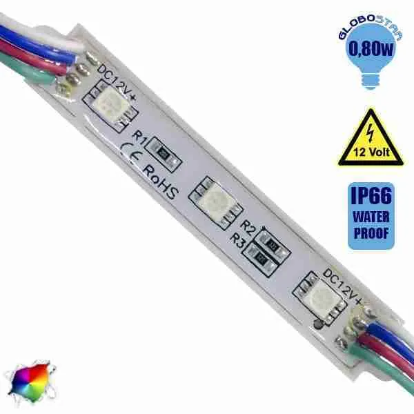 LED Module 3 smd 5050 RGB GloboStar 65005