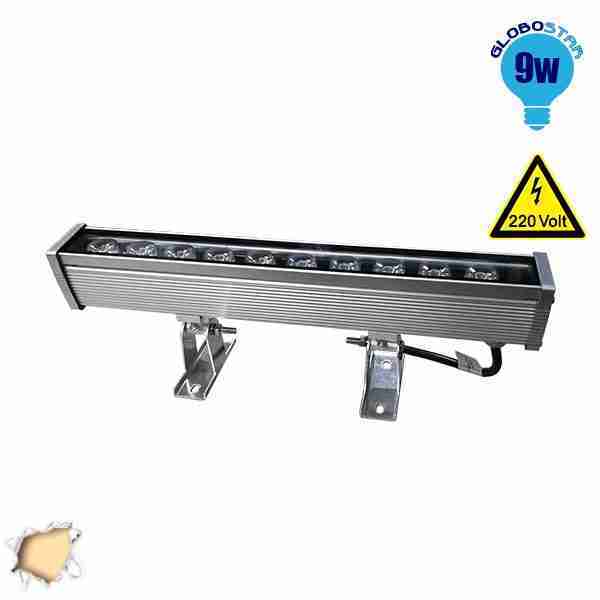 LED Wall Washer 9 Watt 30cm 220v Θερμό Λευκό GloboStar 05003