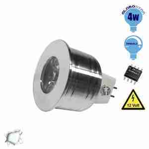 Σποτάκι LED MR11 4 Watt 10-30 Volt Ψυχρό Λευκό GloboStar 88959