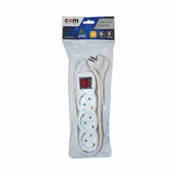 Πολύπριζα 3θ Με Διακόπτη 3M,3g1,5 COM - Image 2