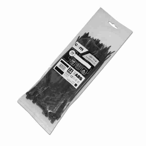 Δεματικά καλωδίων  Μαύρα 4.8 x 430mm 100τεμ/Συσκ COM - Image 2