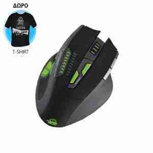 Ποντίκι X9PRO BUDDLE w/Tshirt Gaming KEEP OUT USB Black 11 Keys 8200dpi