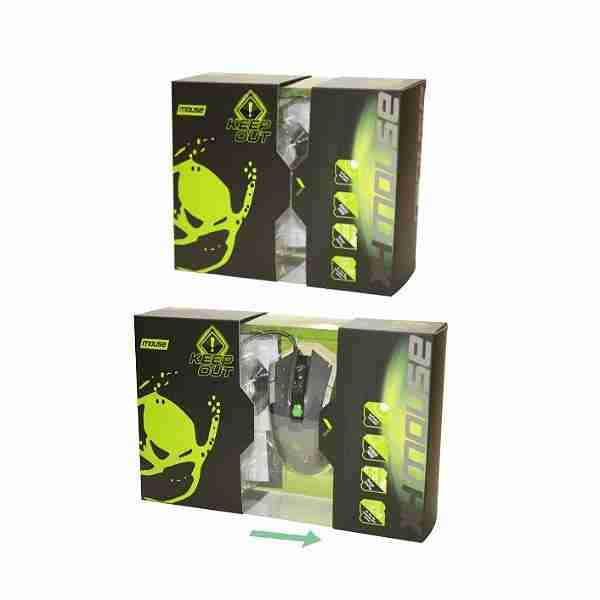 Ποντίκι X9PRO BUDDLE w/Tshirt Gaming KEEP OUT USB Black 11 Keys 8200dpi - Image 2