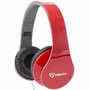 SBOX HEADSET WITH MIC RED
