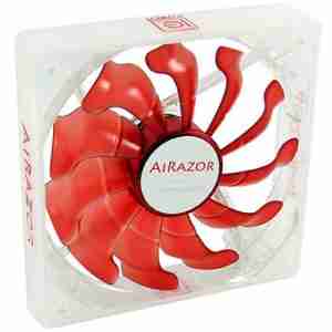 LC-POWER CASE FAN 120mm RED PWM SILICONE FRAME FOR VIBRATION CONTACT