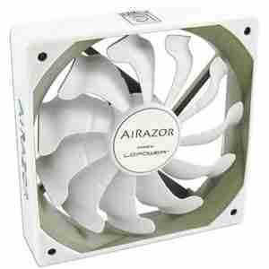 LC-POWER CASE FAN 120mm WHITE PWM SILICONE FRAME FOR VIBRATION CONTACT