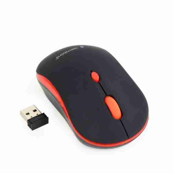 GEMBIRD WIRELESS OPTICAL MOUSE BLACK/RED