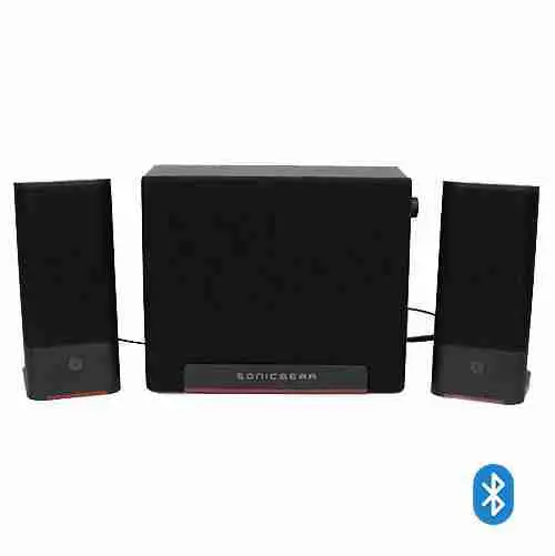 SONIC GEAR 2,1 HI-FI BLUETOOTH SPEAKERS SPACE 3 MAROON