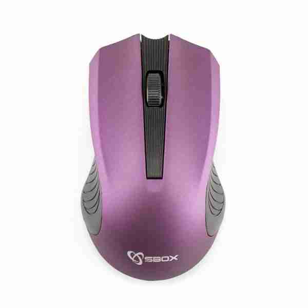 SBOX WIRELESS OPRTICAL MOUSE WM-373 PURPLE