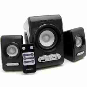 SONIC GEARS USB POWERED XTREME BASS SPEAKERS 2,1 BLACK COOL GREY