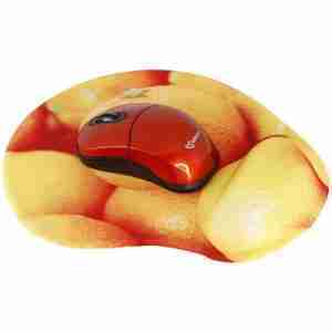 SBOX WIRELESS MOUSE +GEL PAD ORANGE