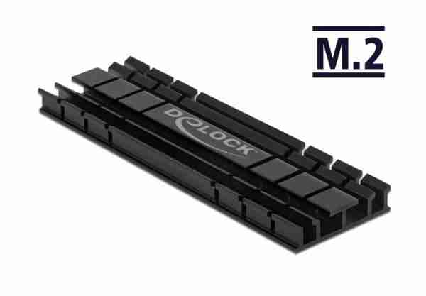 DELOCK Ψύκτρα 70 mm flat για M.2 συσκευές, μαύρη