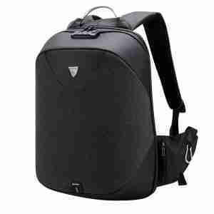 ARCTIC HUNTER τσάντα πλάτης B00208, laptop, USB, αδιάβροχη, lock, μαύρη