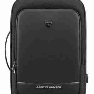 ARCTIC HUNTER τσάντα πλάτης B00227-BK, laptop, USB, μαύρη