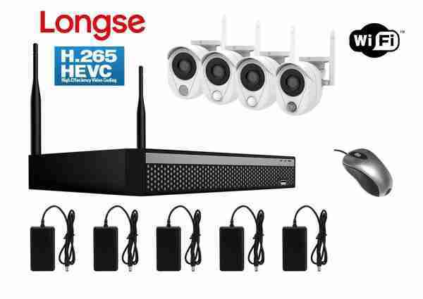 LONGSE WiFi Smart Kit CS200W, 2MP, 4 Cameras με 3 Sensors, TVI