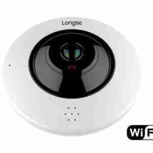 LONGSE IP WiFi PoE Dome Κάμερα, 3MP Fisheye 360°, IR 20M, metal