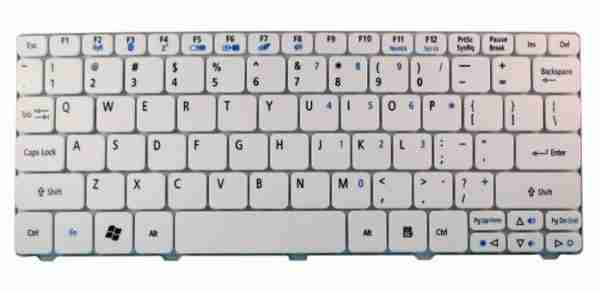 Πληκτρολόγιο για Acer D260, 532H, D255, D270, 521, 533, Λευκό