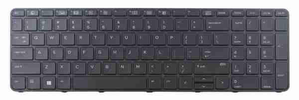 Πληκτρολόγιο για HP ProBook 450 G4 455 G4 470, US, Black